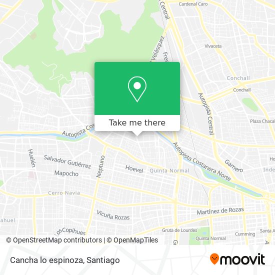 Cancha lo espinoza map