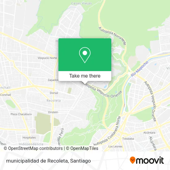 municipalidad de Recoleta map
