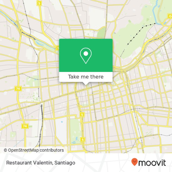 Restaurant Valentín map