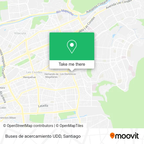 Buses de acercamiento UDD map