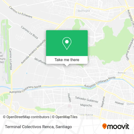 Terminal Colectivos Renca map