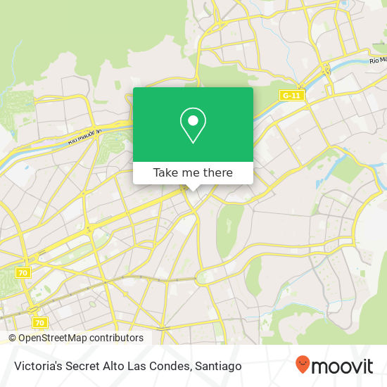 Victoria's Secret Alto Las Condes map