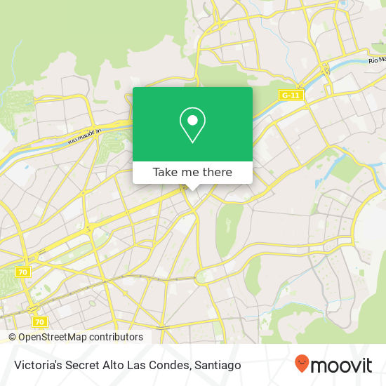 Mapa de Victoria's Secret Alto Las Condes
