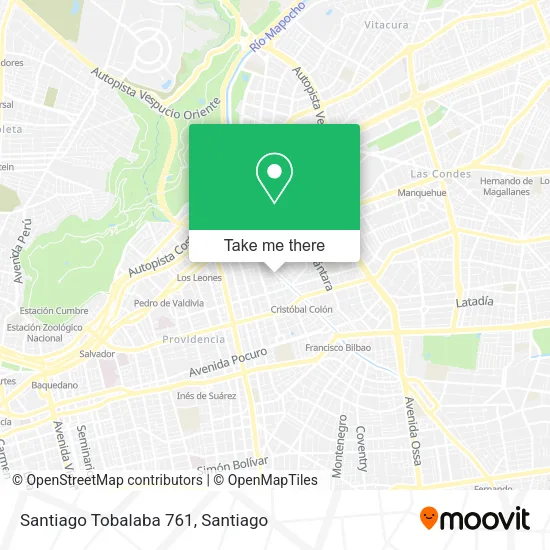 Santiago Tobalaba 761 map