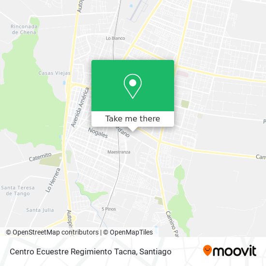 Centro Ecuestre Regimiento Tacna map