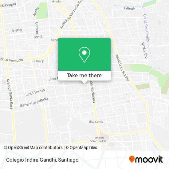 Colegio Indira Gandhi map