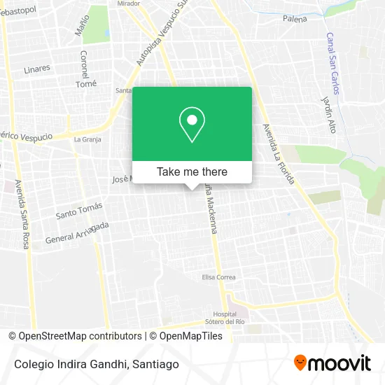 Colegio Indira Gandhi map