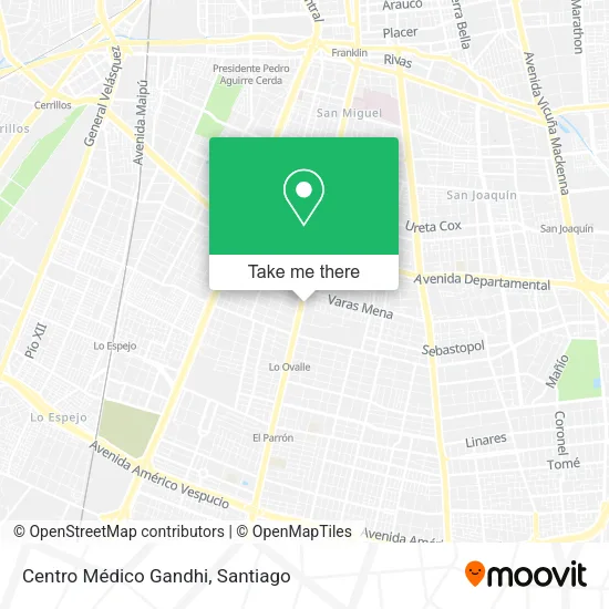 Centro Médico Gandhi map