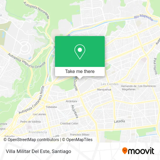 Villa Militar Del Este map