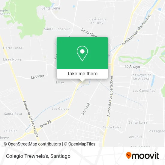 Colegio Trewhela's map