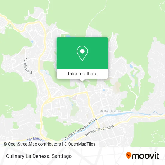 Culinary La Dehesa map