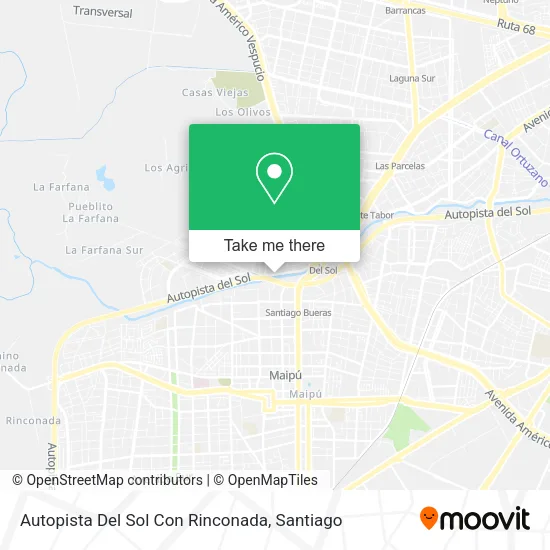 Autopista Del Sol Con Rinconada map