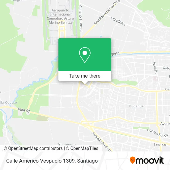 Calle Americo Vespucio 1309 map