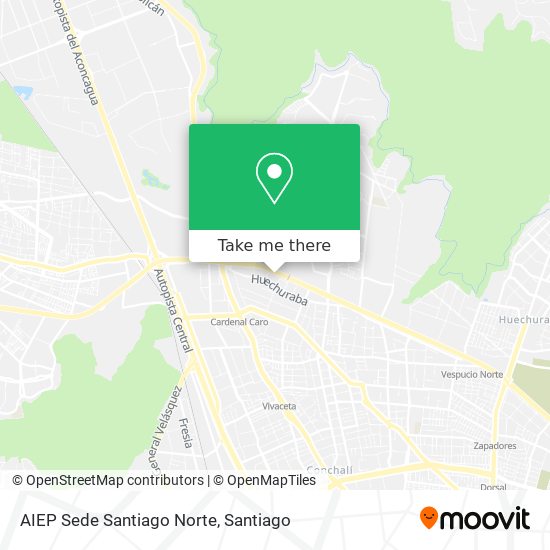 AIEP Sede Santiago Norte map