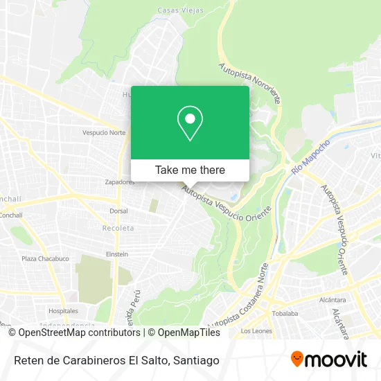 Reten de Carabineros El Salto map