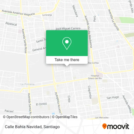 Mapa de Calle Bahía Navidad