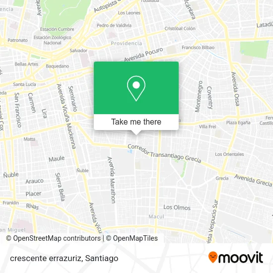 crescente errazuriz map