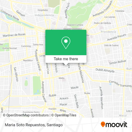 Maria Soto Repuestos map
