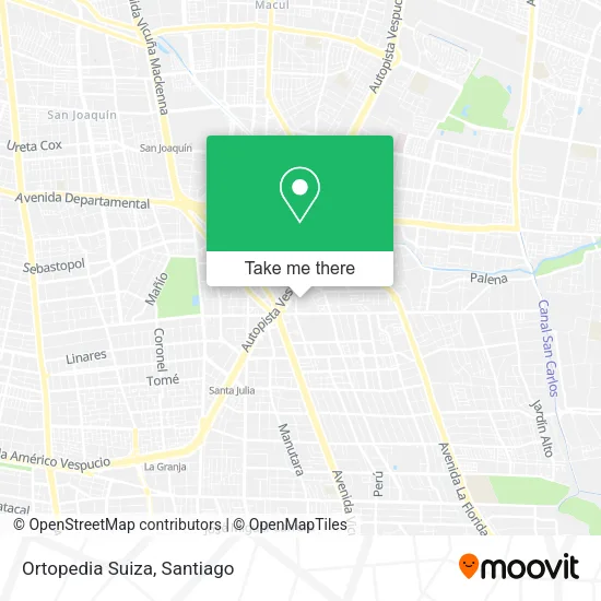 Ortopedia Suiza map