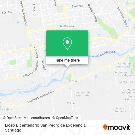 Liceo Bicentenario San Pedro de Excelencia map