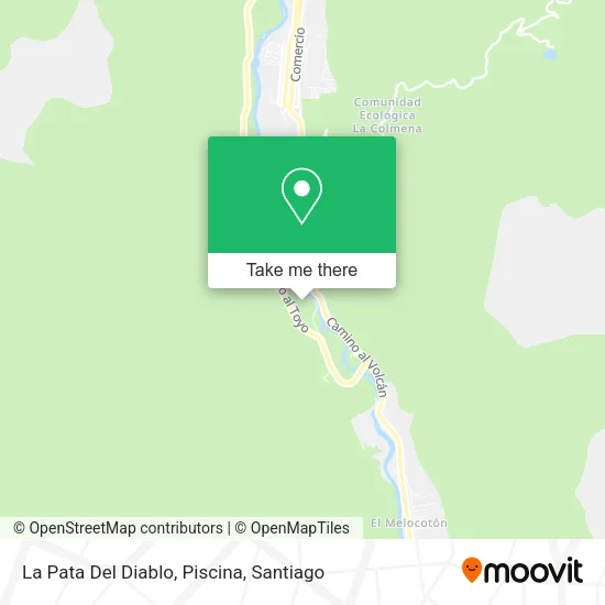 La Pata Del Diablo, Piscina map