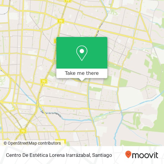 Mapa de Centro De Estética Lorena Irarrázabal
