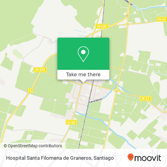 Hospital Santa Filomena de Graneros map