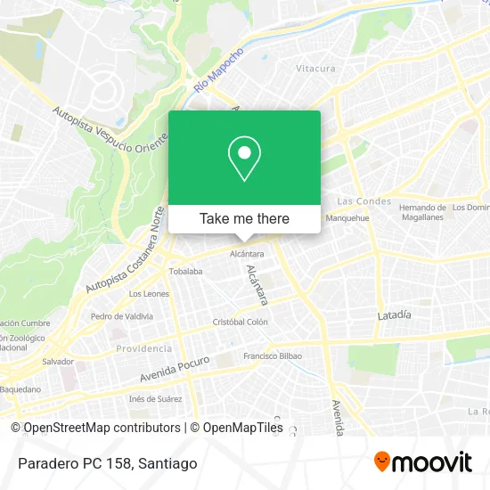 Mapa de Paradero PC 158