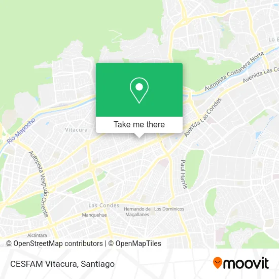 CESFAM Vitacura map