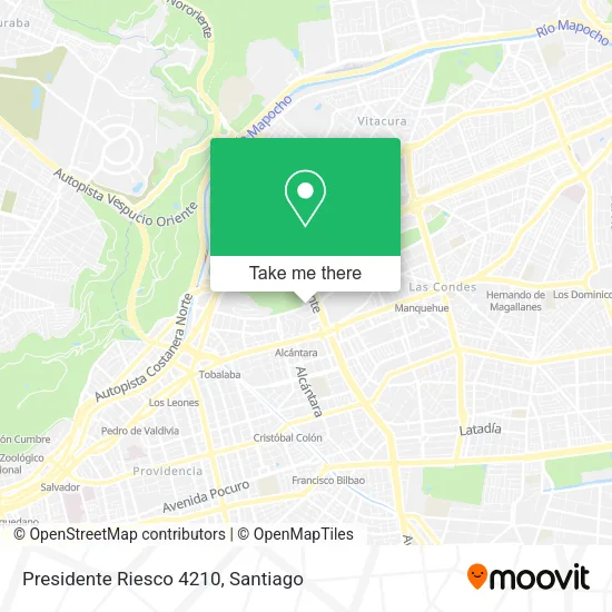 Presidente Riesco 4210 map