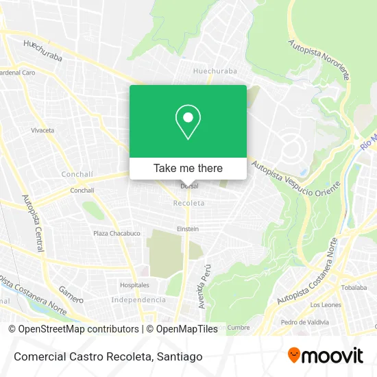 Comercial Castro Recoleta map