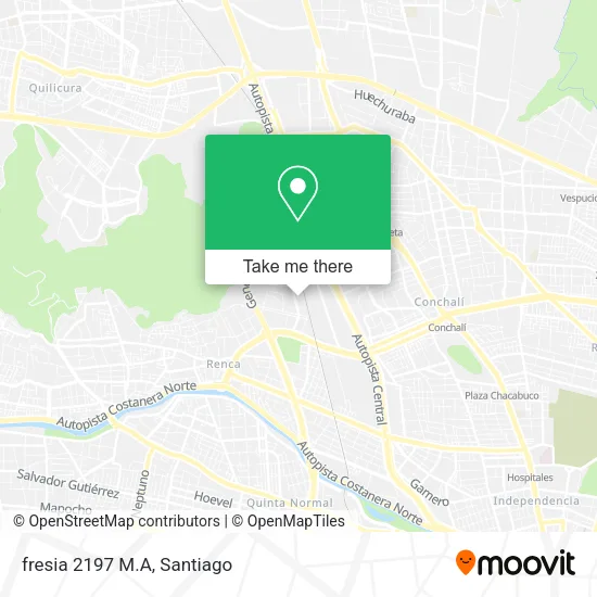 fresia 2197 M.A map