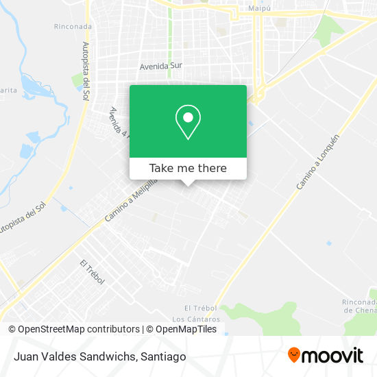 Juan Valdes Sandwichs map