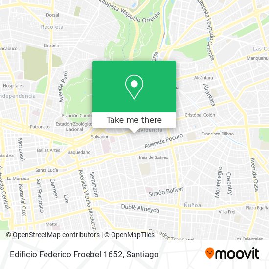 Mapa de Edificio Federico Froebel 1652