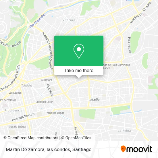 Martin De zamora, las condes map