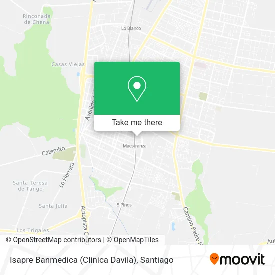 Isapre Banmedica (Clinica Davila) map