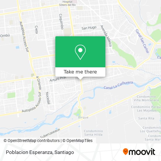 Poblacion Esperanza map