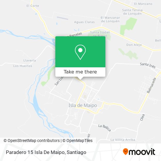 Paradero 15 Isla De Maipo map