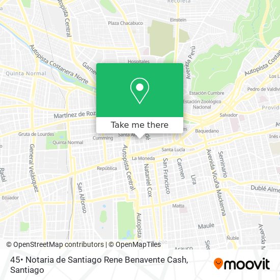 45• Notaria de Santiago Rene Benavente Cash map