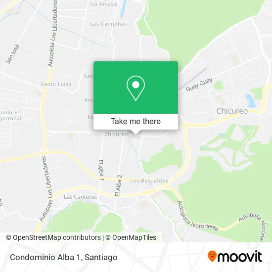 Mapa de Condominio Alba 1