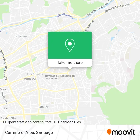 Camino el Alba map
