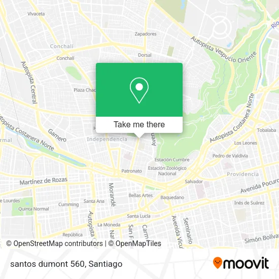 santos dumont 560 map