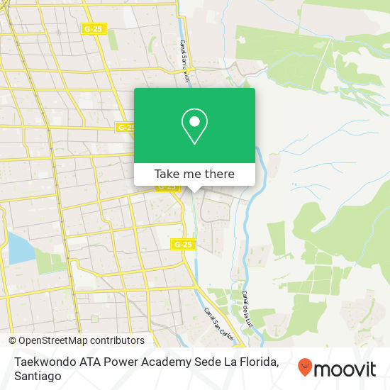 Mapa de Taekwondo ATA Power Academy Sede La Florida