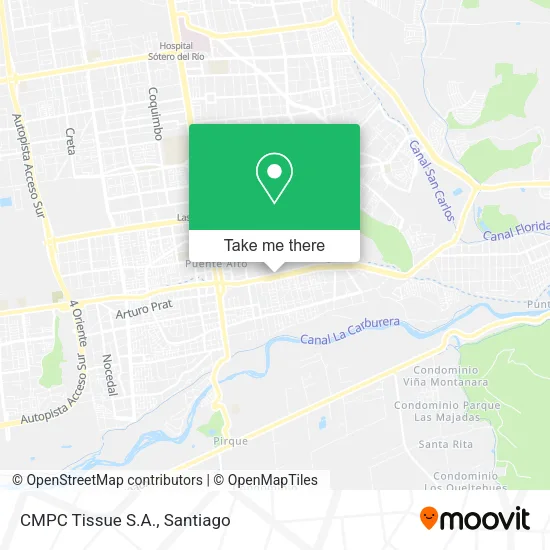 Mapa de CMPC Tissue S.A.