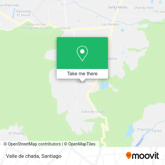 Valle de chada map