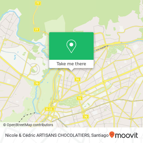 Mapa de Nicole & Cédric ARTISANS CHOCOLATIERS