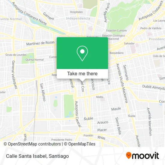 Calle Santa Isabel map