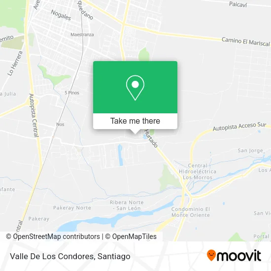 Valle De Los Condores map