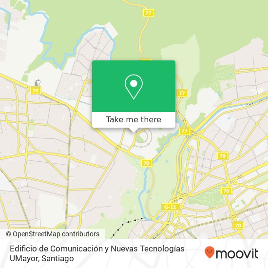 Edificio de Comunicación y Nuevas Tecnologías UMayor map