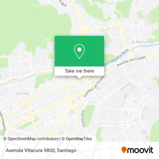 Avenida Vitacura 9800 map